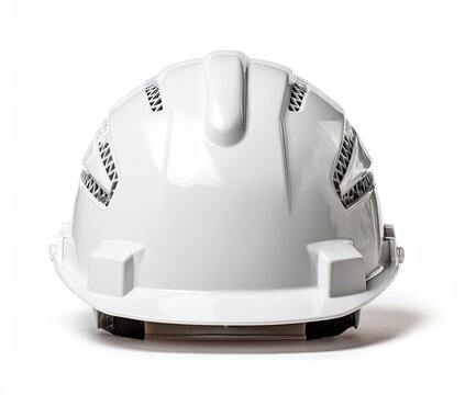White safety hard hat, rear view (1)