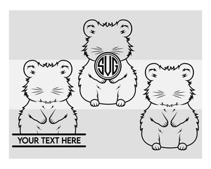 Quokka Silhouette, Quokka Svg, Animal, Australian Wildlife clipart, quokka outline, quokka cute Svg, Quokka Png, Quokka Svg Images,
