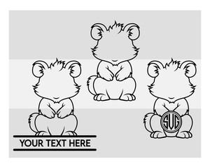 Quokka Silhouette, Quokka Svg, Animal, Australian Wildlife clipart, quokka outline, quokka cute Svg, Quokka Png, Quokka Svg Images,