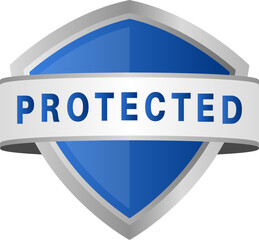 metal shield vector. symbol, protection, security, protected
