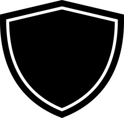 shield vector. symbol, protection, frame, badge, silhouette