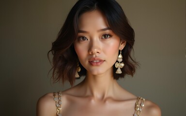 Elegant beautiful woman. High quality