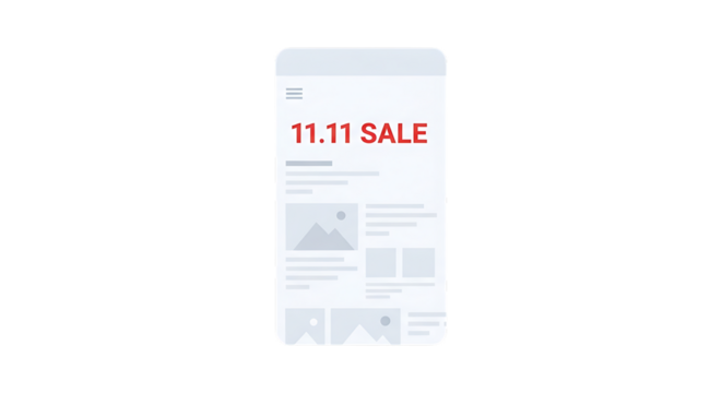 Boost your sales this November 11th with a mobile-friendly promotional campaign offering unbeatable deals and discounts that customers will love and share online