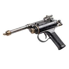 Historical firearm display museum exhibition photography indoor close-up artifacts