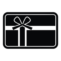 card giftcard vector icon on white background