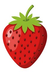 Obraz premium Strawberry isolated on white background