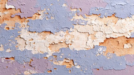 Obraz premium Peeling Paint Texture on Old Wall Creating Abstract Pattern Detail