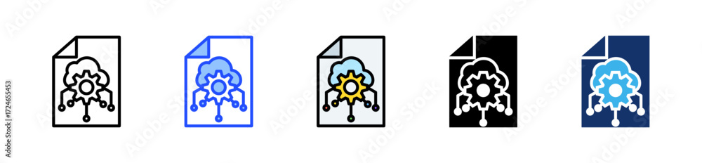 Poster api first approach icon collection with multiple styles