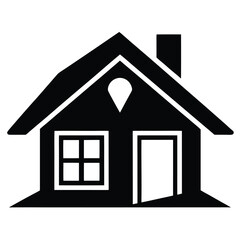 home vector icon  on white background