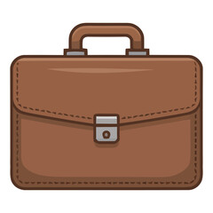 black leather briefcase