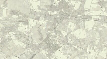 Fototapeta premium Detailed City Plan Aerial View with Roads and Buildings Sketch