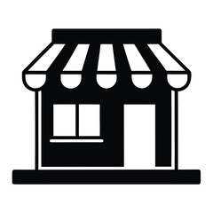 store vector icon on white background