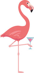 vector illustration of flamingo