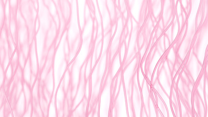 Healthy collagen and strong elastin fiber network youthful skin concept 3d render