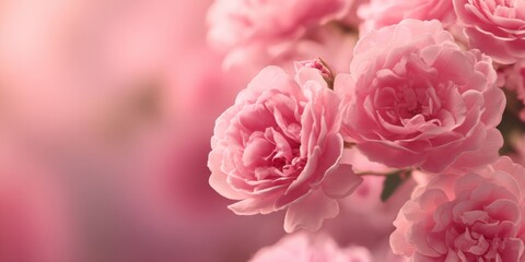 Fototapeta premium Soft Pink Background with Gentle Light Reflection for Elegant Arrangements in Photography and Design Projects