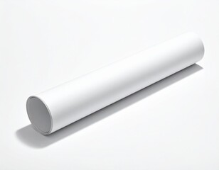 Blank Cylindrical Paper Tube Mockup: Horizontal Poster Scroll Packaging. Prints, Documents & Creative Shipping