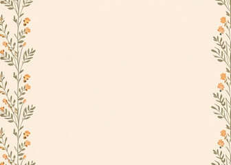 Obraz premium Nature inspired background, muted pastel tone with small Floral from Cornor