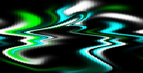 Vibrant abstract background with shimmering teal and emerald green waves, perfect for modern designs and digital art projects needing a sleek dynamic feel