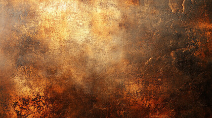 Obraz premium Aged Verdigris Patina on Rusted Copper Texture