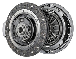 Automotive clutch components isolated