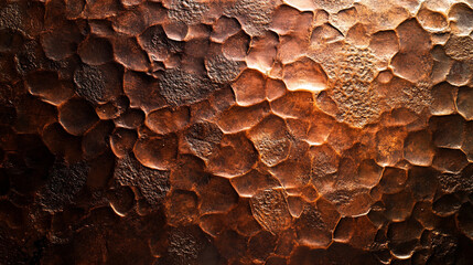 Warm Hammered Copper Metal Texture
