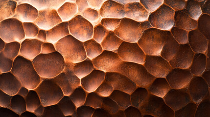 Warm Hammered Copper Metal Texture