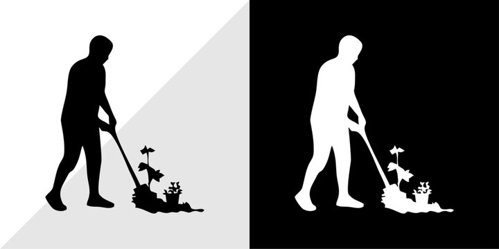 silhouettes of people