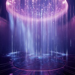 A mesmerizing display of cascading light and energy, creating a captivating and ethereal atmosphere, evoking wonder and imagination