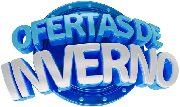 selo 3d ofertas de inverno