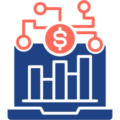 Trade Digitization glyph color icon