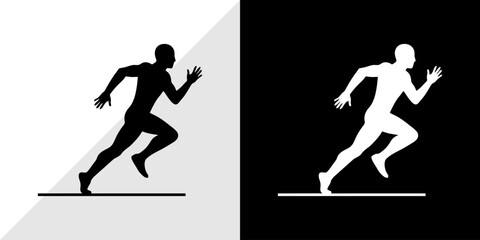 runners vector illustration