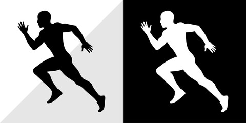 runners vector illustration