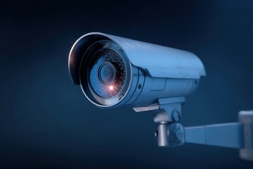 Close-up security camera, rendered image