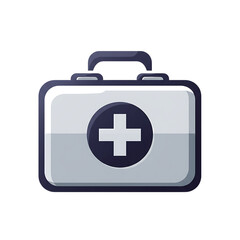 Fototapeta premium Unique medical icon of a First Aid Kit with a transparent background (PNG)