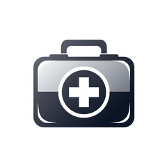 Fototapeta premium Unique medical icon of a First Aid Kit with a transparent background (PNG)