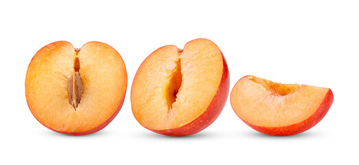 cherry plums isolated on transparent png (Image from camera)