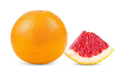 grapefruit  isolated on transparent png ( image from camera)