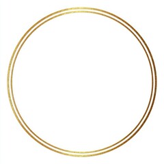 Double gold circle frame