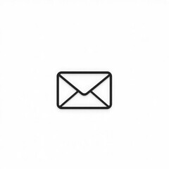 Line art mail icon with transparent background PNG and JPEG image for your business	