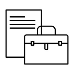 briefcase line icon