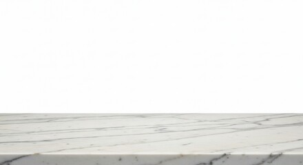 Marble countertop white background