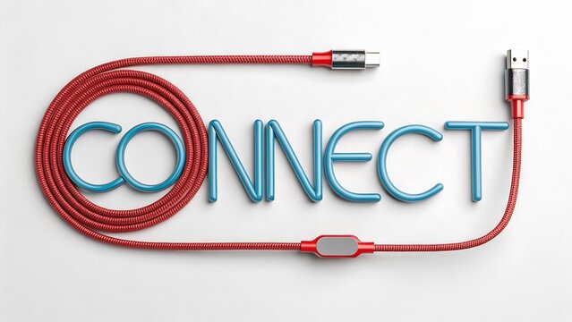 network cable on white background for business and office use
