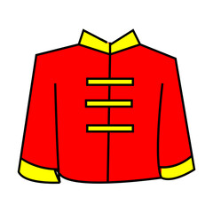 marching band clothes silhouette icon design template