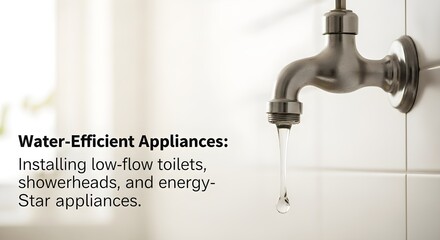 Conserve Water A Guide to Installing Water-Efficient Appliances for Sustainable Living