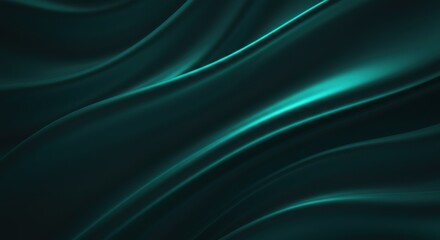 Wave Neon Green Abstract Bacground