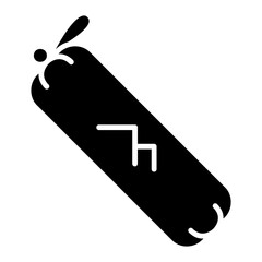 Sleeping bag icon glyph vector illustration