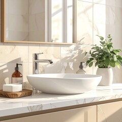 Fototapeta premium modern bathroom sink