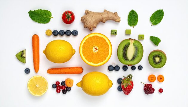 Colorful assortment of fresh fruits and vegetables (1)