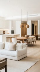 Fototapeta premium A white couch