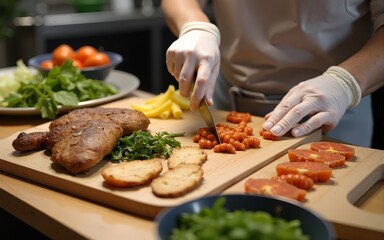 Meal preparation. High quality